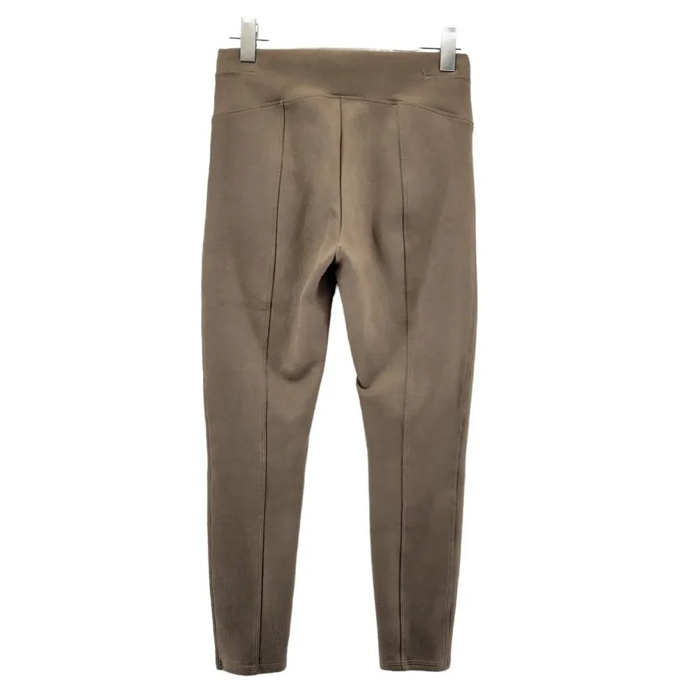 Spanx Faux Suede Leggings Camel Tan‎ Womens Size Medium Equestrian